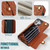 Samsung Galaxy S26 Ultra 5G Crossbody Rhombic Horizontal Wallet Leather Phone Case - Brown