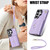 Samsung Galaxy S26 Ultra 5G Crossbody Rhombic Horizontal Wallet Leather Phone Case - Purple