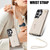 Samsung Galaxy S26 Ultra 5G Crossbody Rhombic Horizontal Wallet Leather Phone Case - White