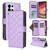 Samsung Galaxy S26 Ultra 5G Crossbody Rhombic Zipper Tower Buckle Leather Phone Case with Lanyard - Purple