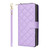 Samsung Galaxy S26 Ultra 5G Crossbody Rhombic Zipper Tower Buckle Leather Phone Case with Lanyard - Purple
