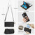 Samsung Galaxy S26 Ultra 5G Crossbody Ring Multifunctional Wallet Leather Phone Case - Black