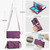 Samsung Galaxy S26 Ultra 5G Crossbody Ring Multifunctional Wallet Leather Phone Case - Dark Purple