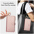 Samsung Galaxy S26 Ultra 5G Crossbody Ring Multifunctional Wallet Leather Phone Case - Rose Gold