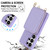 Samsung Galaxy S26 Ultra 5G Crossbody Zipper RFID Card Bag Phone Case - Light Purple