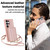 Samsung Galaxy S26 Ultra 5G Crossbody Zipper RFID Card Bag Phone Case - Rose Gold