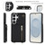 Samsung Galaxy S26 Ultra 5G Cross-body Zipper Square Phone Case with Holder - Black