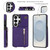 Samsung Galaxy S26 Ultra 5G Cross-body Zipper Square Phone Case with Holder - Purple
