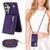 Samsung Galaxy S26 Ultra 5G Cross-body Zipper Square Phone Case with Holder - Purple