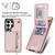 Samsung Galaxy S26 Ultra 5G Cross-body Zipper Square Phone Case with Holder - Rose Gold