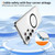 Samsung Galaxy S26 Ultra 5G Crystal Shield Clear Magnetic Acrylic Hybrid TPU Phone Case - Black