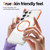 Samsung Galaxy S26 Ultra 5G Crystal Shield Clear Magnetic Acrylic Hybrid TPU Phone Case - Orange
