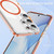 Samsung Galaxy S26 Ultra 5G Crystal Shield Clear Magnetic Acrylic Hybrid TPU Phone Case - Orange