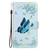 Samsung Galaxy S26 Ultra 5G Crystal Texture Colored Drawing Leather Phone Case - Blue Pansies