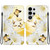 Samsung Galaxy S26 Ultra 5G Crystal Texture Colored Drawing Leather Phone Case - Gold Butterfly Epiphyllum