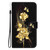 Samsung Galaxy S26 Ultra 5G Crystal Texture Colored Drawing Leather Phone Case - Gold Butterfly Rose