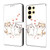 Samsung Galaxy S26 Ultra 5G Crystal-Like Painted Vegan Leather Phone Case - Heart & Cat