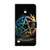 Samsung Galaxy S26 Ultra 5G Crystal-Like Painted Vegan Leather Phone Case - Pentagram