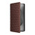 Samsung Galaxy S26 Ultra 5G Cubic Grid Texture Flip Leather Phone Case - Brown