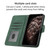 Samsung Galaxy S26 Ultra 5G Cubic Skin Feel Flip Leather Phone Case - Green