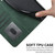Samsung Galaxy S26 Ultra 5G Cubic Skin Feel Flip Leather Phone Case - Green