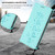 Samsung Galaxy S26 Ultra 5G Cute Cats Embossed Magnetic RFID Vegan Leather Phone Case - Mint Green