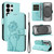 Samsung Galaxy S26 Ultra 5G Dandelion Embossed Pattern Flip Leather Phone Case - Green