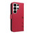 Samsung Galaxy S26 Ultra 5G Dandelion Embossed Pattern Flip Leather Phone Case - Red