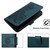 Samsung Galaxy S26 Ultra 5G Datura Flower Embossed Flip Leather Phone Case - Dark Green