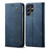 Samsung Galaxy S26 Ultra 5G Denim Texture Casual Style Horizontal Flip Leather Case - Blue