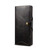 Samsung Galaxy S26 Ultra 5G Denior B01 Oil Wax Cowhide Magnetic Button Genuine Leather Case - Black