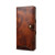 Samsung Galaxy S26 Ultra 5G Denior B01 Oil Wax Cowhide Magnetic Button Genuine Leather Case - Brown