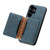 Samsung Galaxy S26 Ultra 5G Denior D13 Retro Texture Leather MagSafe Card Bag Phone Case - Blue