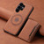 Samsung Galaxy S26 Ultra 5G Denior D13 Retro Texture Leather MagSafe Card Bag Phone Case - Brown