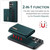 Samsung Galaxy S26 Ultra 5G DG.MING M1 Series 3-Fold Multi Card Wallet + Magnetic Phone Case - Green