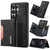 Samsung Galaxy S26 Ultra 5G DG.MING M2 Series 3-Fold Multi Card Bag + Magnetic Phone Case - Black