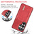 Samsung Galaxy S26 Ultra 5G DG.MING M2 Series 3-Fold Multi Card Bag + Magnetic Phone Case - Red