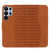 Samsung Galaxy S26 Ultra 5G Diamond Buckle Leather Phone Case with Lanyard - Brown