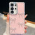 Samsung Galaxy S26 Ultra 5G Diamond Glitter Bow-knot Four-Corner Shockproof Phone Case - Light Pink