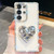 Samsung Galaxy S26 Ultra 5G Diamond Glitter Gemstone Heart Holder Phone Case - White