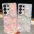 Samsung Galaxy S26 Ultra 5G Diamond Glitter Pearl Butterfly Four-Corner Shockproof Phone Case - Light Yellow