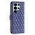 Samsung Galaxy S26 Ultra 5G Diamond Lattice Wallet Flip Leather Phone Case - Blue