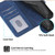 Samsung Galaxy S26 Ultra 5G Dierfeng Dream Line TPU Hybrid PU Leather Phone Case - Blue