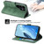 Samsung Galaxy S26 Ultra 5G Dierfeng Dream Line TPU Hybrid PU Leather Phone Case - Green