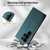Samsung Galaxy S26 Ultra 5G Dierfeng Splicing Strong Magnetic RFID Vegan Leather Phone Case - Green