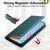 Samsung Galaxy S26 Ultra 5G Dierfeng Splicing Strong Magnetic RFID Vegan Leather Phone Case - Green