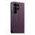 Samsung Galaxy S26 Ultra 5G Dierfeng Splicing Strong Magnetic RFID Vegan Leather Phone Case - Purple