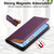 Samsung Galaxy S26 Ultra 5G Dierfeng Splicing Strong Magnetic RFID Vegan Leather Phone Case - Purple