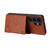 Samsung Galaxy S26 Ultra 5G Double Buckle Card Slots Magnetic Phone Case - Brown