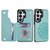 Samsung Galaxy S26 Ultra 5G Double Buckle Mandala Leather Wallet Back Cover Phone Case - Green